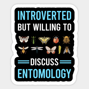 Introverted Entomology Entomologist Insect Insects Bug Bugs Sticker